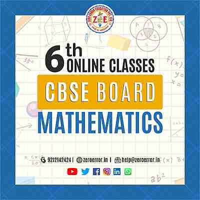 6th Maths Online Tuition
