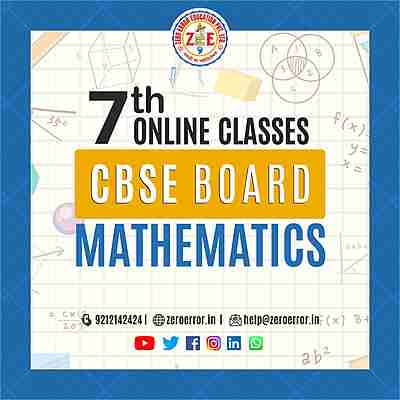 7th Maths Online Tuition